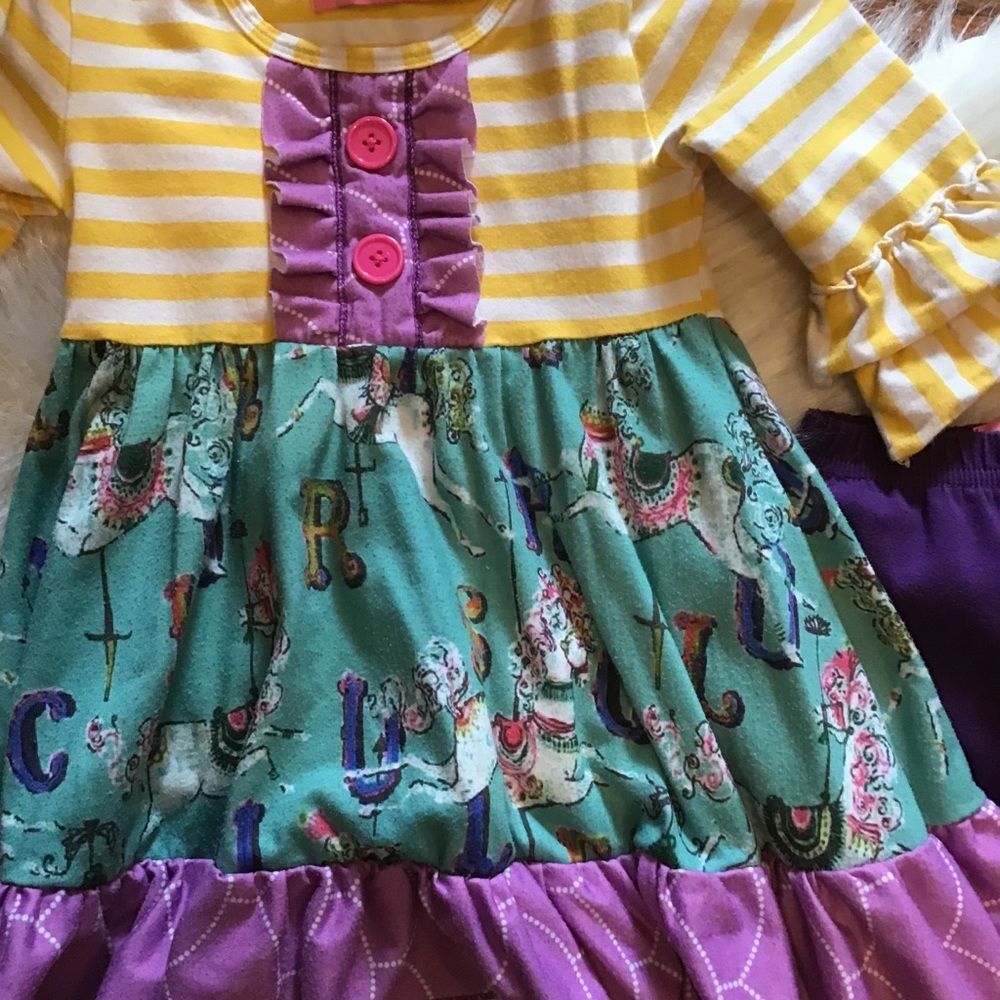 Girls Snotty Tots icing Ruffle matching set XS - Picture 2 of 7
